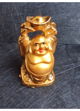 Хотей (Буда) - фън шуй сувенир за привличане на изобилие и хармония в дома модел 4 лукс размер М